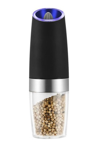 Leezsing Yerçekimi Elektrikli Tuz Karabiber Değirmeni Paslanmaz Çelik Çalkalayıcı Öğütücü Seti Ayarlanabilir Pil İle Çalışan Kimyon Biber Yıldız Anason Susam