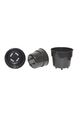 Omnipazar So-kup5 Kuple Plastik İç Kovalı Saksı Takımı 26 Litre No 5 Siyah