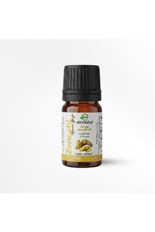 Zencefil Uçucu Yağı, 5 Ml, %100 Saf Zingiber Officinale Essential Oil
