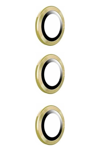 Samsung Uyumlu Galaxy S23 Fe Zore Kamera Lens Koruyucu Cam Filmi Gold