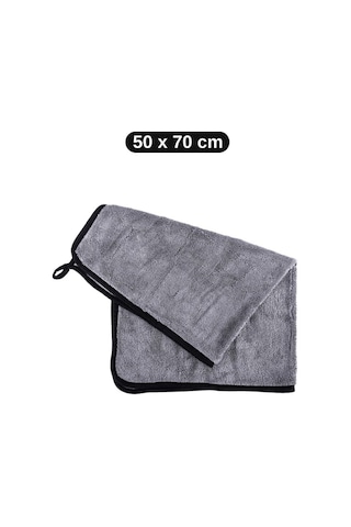 Süper Emici Kurulama Bezi 50x70 Cm, Çizmez Leke Bırakmaz Mikrofiber Oto Araç Kurulama Havlusu F273
