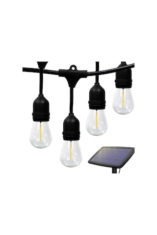 Forlife Güneş Enerjili Solar 5 Adet S14 Led Ampullü 5 Metre Led Işık Seti