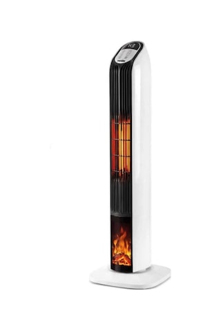 Seramik 2000 W Fanlı 25 Metrekare Alanda Etkili Şömine Efektli Kumandalı Isıtıcı