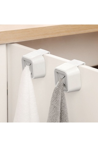 Skycity Banyo Mutfak Rahat Kurulum Delmezsiz Plastik Kuruşak, Havlu, Mendil, Mop Saklama Asma Kanca Diğer