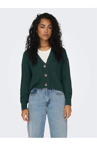 Only Onlcarol Nice L/s Cardigan Knt Noos Kadın Hırka 15211521 Yeşil