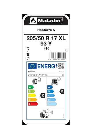 Matador 205/50R17 93Y XL FR Hectorra 5 Yaz Lastiği 2023