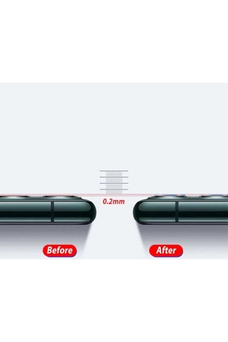 Apple Uyumlu iPhone 12 Mini Zore Kamera Lens Koruyucu Cam Film Renksiz