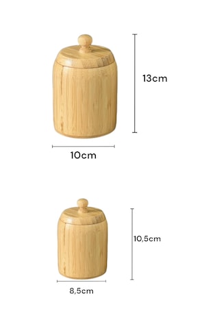 6 Lı Bambu Baharat Seti, Baharatlık Sarı