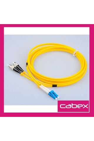 Cabex - SM LC-FC Dublex Fiber Optik Patchcord Singlemode 5 MT