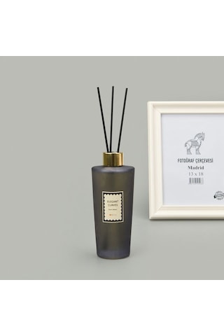 Evidea Deco Elegant Curves Çubuklu Oda Kokusu - Siyah - 200 Ml Diğer