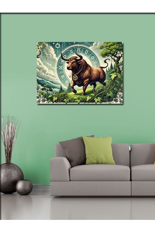 Kanvas Tablo Doğanın Gücü: Yaban Boğası 50cmx70cm