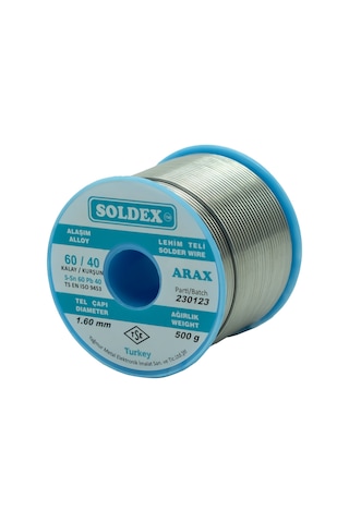 Soldex 1.60mm 500gr Sn60 Pb40 Arax Lehim Teli