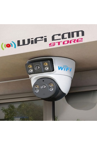 Çift Kameralı İç Ortam Tavan Tip Dome Wifi Kamera