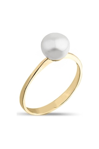Tek Doğal 5 Mm İnci Yüzük 5 Mm