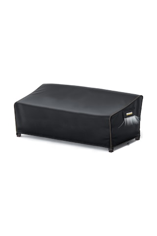 Haegs Çift Kişilik Bahçe Koltuk Örtüsü, Koruma Kılıfı, Su Geçirmez Açık Hava Bahçe Mobilya Kılıfları, Dış Mekan Sandalye Kılıfı Örtü Branda, Ağır Hizmet Tipi, 230-105-80cm - Siyah