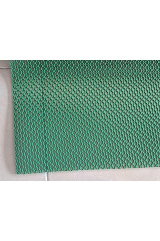 Pvc Paspas 120 X 450 Cm Yeşil Banyo Kaymaz Yer Zemin Matı S-mat Zincir Desen Çok Renkli