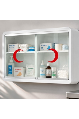 Ecza Dolabı Kucuk 021 Beyaz
