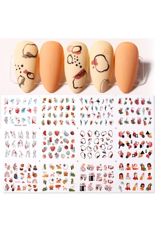 Su Transferli Nail Art Sticker D001 51025-1