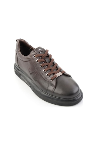 Bambi Kahve Antik Hakiki Deri Erkek Sneaker E01398203041 Kahve Rengi