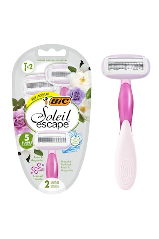 Bıc Soleil Escape 5 Bıçaklı Kadın Tıraş Bıçağı 2 Li Rose Magnolia
