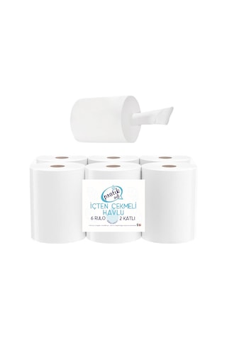Pratiksoft İçten Çekmeli Kağıt Havlu 6 Rulo