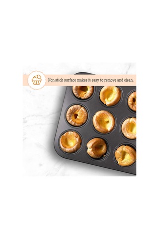 12'li Muffin Kalıbı Yapışmaz Kek Ve Cupcake Kalıbı Fırın Tepsisi Ev Yapımı Muffin Kalıbı Metal Muffin Kalıbı Kek Kalıbı Antrasit - Siyah - Şeffaf