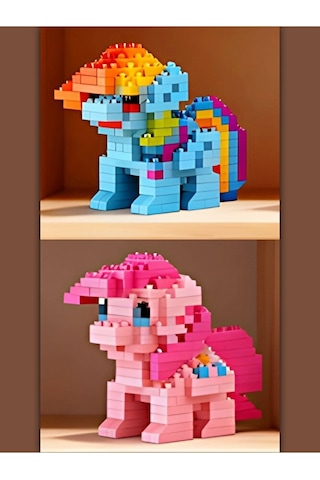 Brıcks My Little Pony Rainbow Dash & Pinkie Pie İkili Yapı Blokla