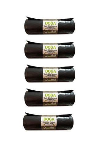 Ecoplast Jumbo Boy Siyah Çöp Torbası Poşeti 700 G 90 L 5 x 10'lu 80 x 110 CM