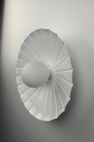 Mirvu Beyaz Metal Aplik Mutfak İç Mekan Salon Cafe Ofis Pastane Modern Dekoratif Aplikleri Beyaz