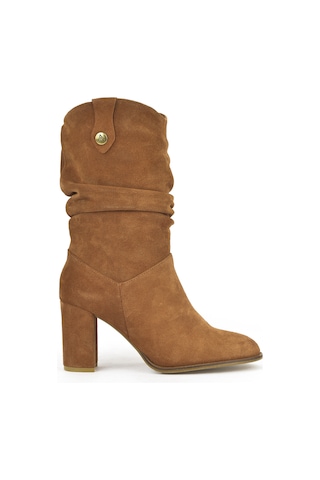 Ziya, Kadın Hakiki Deri Çizme 1531050z25100670k Taba 1531050z25100670k 320 Taba