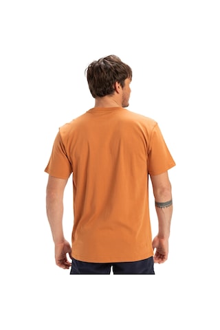 Quiksilver Ev Three Seas Ss Bakır Rengi Erkek Kısa Kol Gömlek 000000000102115109 Kahverengi