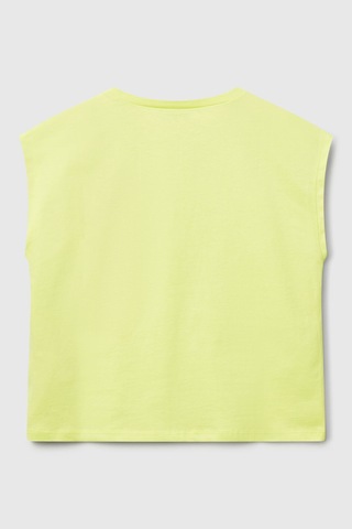 United Colors Of Benetton Kız Çocuk T Shirt 3jerc10pb Sarı Sarı