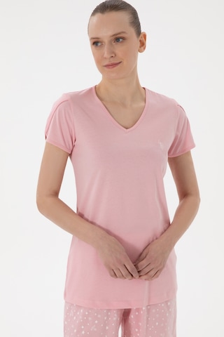 U.s. Polo Assn. Kadın Pembe Pijama Takım 50312915-vr041 Pembe