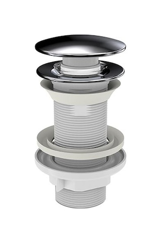 İzyapı Klick Klack Taşmasız Bas Aç Metal Lavabo Sifonu