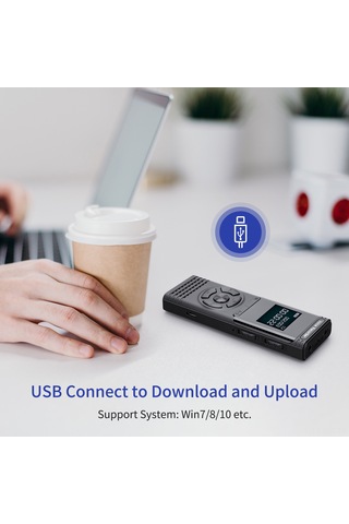 Singree "4gb Hafızalı 72 Saat Kayıt Yapabilen Ses Kontrollü Mp3/wav Çalar Ve Kaydedici"