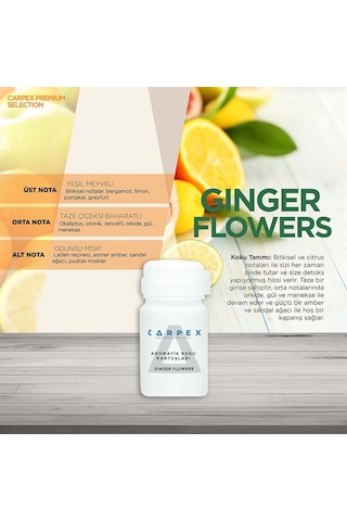 Carpex Koku Makinesi Kartuşu Ginger Flowers 125 ML