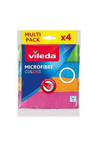 Lexroo 151502 Colors Mikrofiber Bez 4'lü Paket, 30x30 Çok Renkli