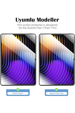 Xiaomi Pad 7 / Pad 7 Pro 11.2inç Uyumlu Tablet Ekran Koruyucu Cam
