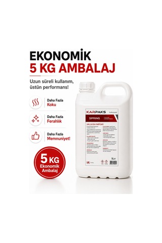 Spring Halı Ve Oda Parfümü 5 L Kalıcı Ferah Koku Profesyonel Kullanım Bahar Esintisi Spring Halı Ve Oda Parfümü 5 L Kalıcı Ferah Koku Profesyonel Kullanım Bahar Esintisi