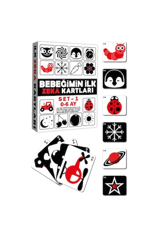 Dıy Toy Eğitici Kartlar Erken Eğitim Zeka 0-6 Ay