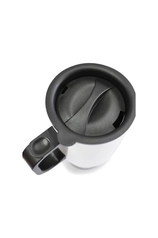 Kişiye Özel Kulplu Hayellerinin Peşinden Git Tasarımlı Çelik Bardak Termos - 450mlt Beyaz