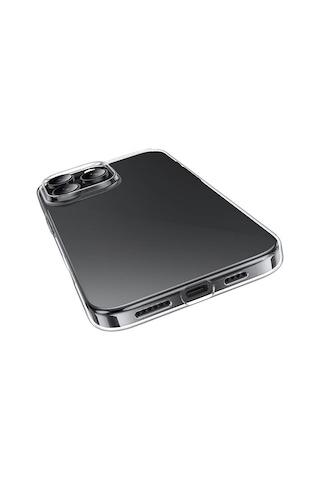 Apple Uyumlu iPhone 16 Pro Max Kılıf Şeffaf Silikon Hibrit Case Kapak