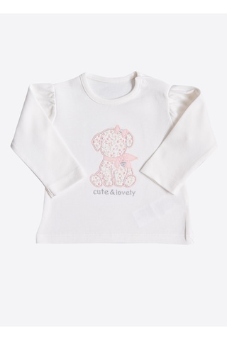 KitiKate Organik Cute Lovely Sweat Ekru
