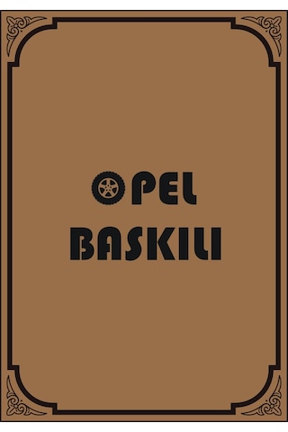 Cihan Oto Paspas Kağıdı Opel Amblem Baskılı 100 Adet 35x50 135gr