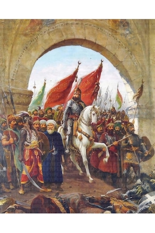 Fatih Sultan Mehmet İstanbul Kapılarında Poster Duvar Kağıdı Renkli