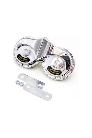 Samdoo 12v Çift Tonlu Salyangoz Korna - Yüksek Sesli Araç Ve Motosiklet Uyarı Sistemi 2'li Set