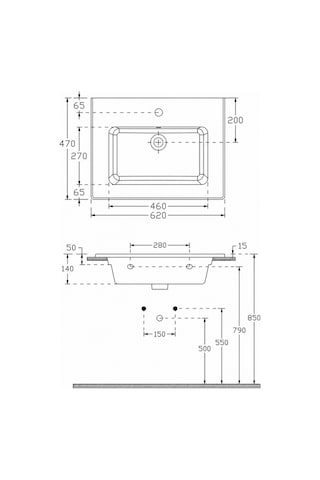 Isvea Sistema T-flat Slim İnce Formlu Lavabo 61 X 46,5 Cm Beyaz Beyaz