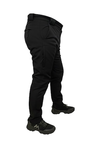 Mysia Outdoor Siyah Soft Shell Pantolon İçi Polarlı Siyah