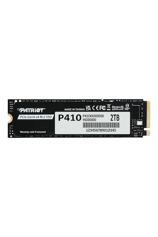 Patriot P410 Pcıe Gen4 X4 Nvme 1.4 M.2 2280 Ssd R/5000 W/4500 Adad2ptr0002