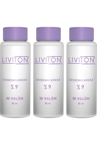 Liviton 30 Volume %9 Oksidan Krem 3 x 60 ML